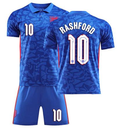 Englannin jalkapallomaajoukkueen sininen harjoituspaita aikuisille setti NO.10 / XL