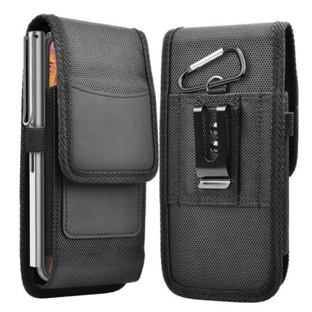 Case, TSV-bältesklämma Nylon Telefonficka Bärväska Passar för iPhone 13 12 11 Pro Max, XR, XS, Samsung Galaxy S20 Ultra,