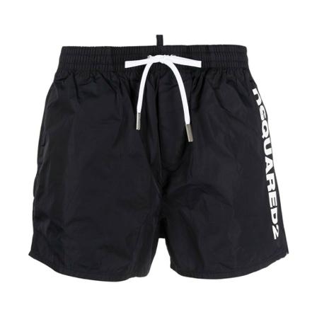 Dsquared2 Swimboxers With Logo Sort, Herre Badeshorts