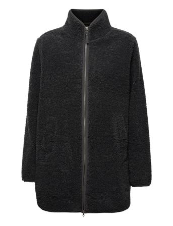 High Cloud Coat W Sweat-shirts & Hoodies Fleeces & Midlayers Svart Jack Wolfskin