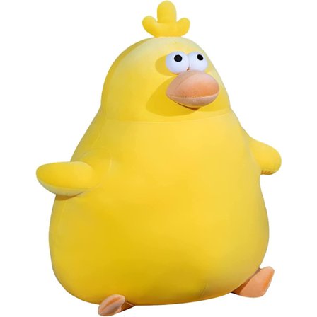 Sød Blød Fed Kylling Plyslegetøj Store Øjne Sjove Plys Stoppede Dyr Tegneserie Kylling Pude Plushies Gave til Drenge og Piger (11Inch/ 28cm)