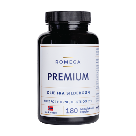 Romega Olje fra silderogn kapsler, 180 stk.