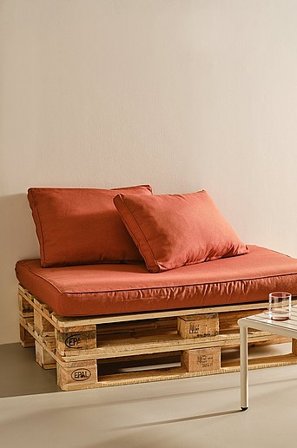 Jotex - Lavapehmustesetti Terracotta Terracotta - PALLAS - Osta Pehmusteet & istuintyynyt Jotex