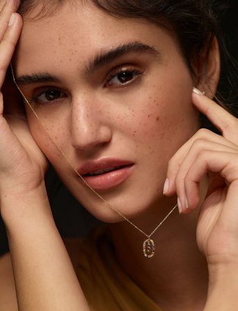 PD Paola Letter Necklace - Gold - F