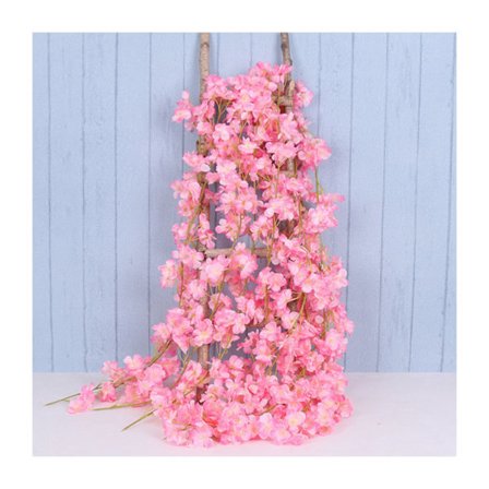 1.8m 256 Simulerte Kunstige Sakura Blomster Girlander Hengende Ranker for Vår Hjem Rom Bryllupsfest Dekor