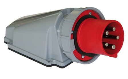 Garo IIV 263-4 S + HI Väggintag IP67, 3-polig, 63A Gul, 4 h, Anslutningsdon & kablar