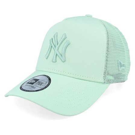 New Era - MLB Green trucker Czapka Z Daszkiem - New York Yankees League Essential Pale Green A-frame Trucker @ Hatstore