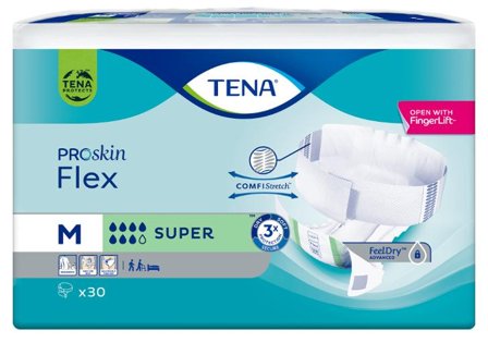 TENA Inkoskydd Flex Super M 30/fp - Lyreco - Sjukvård och omsorg - Diagnos och behandling - Inkontinensskydd