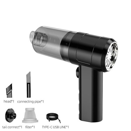 Håndholdte ledningsfrie støvsugere, bærbare trådløse genopladelige våd- og tørstøvsugere til biler, 2-i-1 støvsugere og hårtørrere til hjem og bil