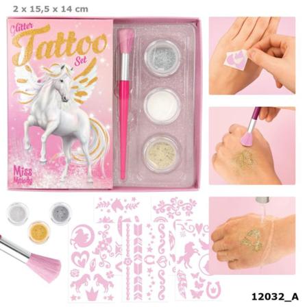 Leksaker Miss Melody Glitter Tattoo Set Tatueringar Rosa