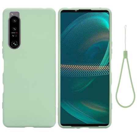 Matt Sony Xperia 1 IV skal av flytande silikon - Grön