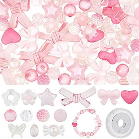 150 kpl 13 tyylin akryylisekoitushelmet pastellihelmet läpinäkyvät kukkahelmet karkkihiotut tähti sydän perhonen