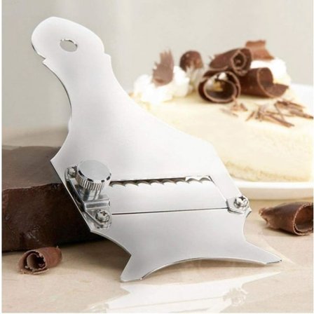 1. Ost- og chokolade-skærer til grøntsager og trøffel - Justerbar i rustfrit stål Elegant holdbar rakblad