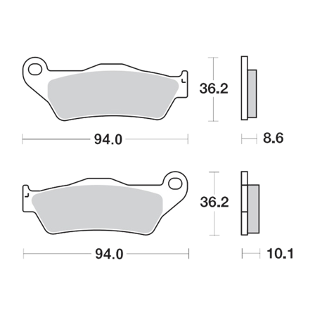 Remblokken Achter Moto-Master RoadPro Keramisch - BMW R 1150 RS 2001-2004