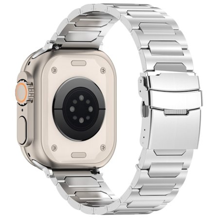 Apple Watch 42/44/45/46/49 mm Armband Metall Silver