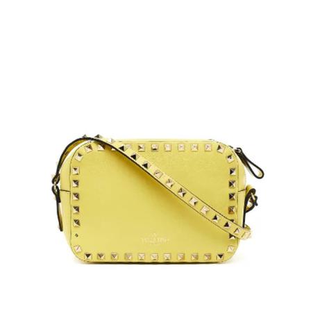 Valentino Vintage Pre-owned Læder skuldertasker Gul, Dame Vintage Tasker, Størrelse: ONE Size