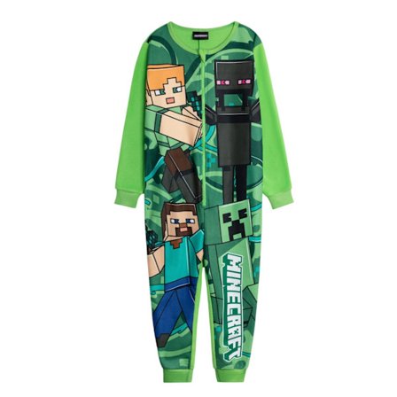 Minecraft Pojkar Creeper Jumpsuit 5-6 År Grön