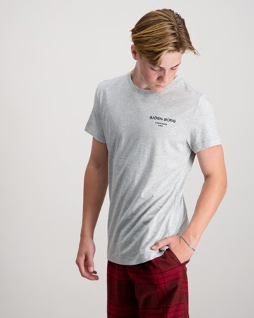 Björn Borg BORG ESSENTIAL 1 T-SHIRT Grå T-skjorter Gutt - Kids Brand Store