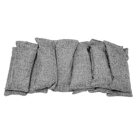 12-pack Mini Bambukol-påsar Naturlig Luftrenare, Skodeodorant och Deodorant (