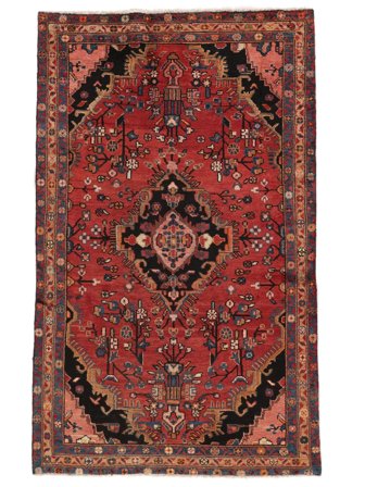 Lillian Rug 123X202 Dark Red/Black Wool, Persia