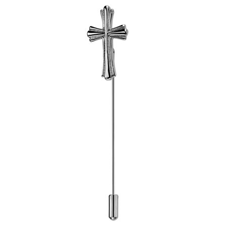Broche argentée en forme de croix pour hommes - pour Hommes - Trendhim