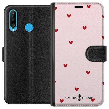 Kompatibelt Plånboksfodral till Huawei Huawei P30 lite Cactus and Friends – HeartSprinkle