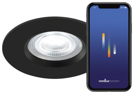 Nordlux DON SMART Downlight RGB Svart, Belysning