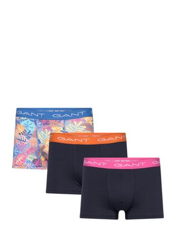 Tropical Print Trunk 3-Pack Boksershorts Marineblå GANT*Betinget Tilbud