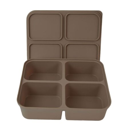 Pladsbesparende 4/6/12 gitter isterningebakke lavet af silikone, produceret for nem fjernelse af is og beskyttelse mod lugt