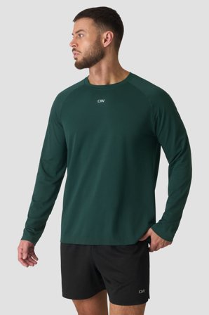 ICANIWILL - Stride Long Sleeve Wet Green - Heren - sportkleding van ICIW