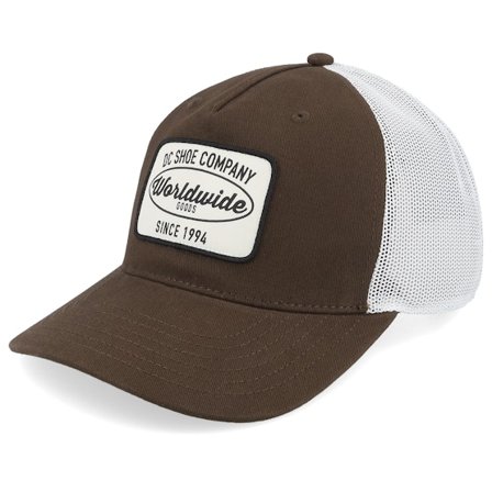 DC - Pit Stop Dark Earth Trucker Trucker Brown Cap - @ Hatstore
