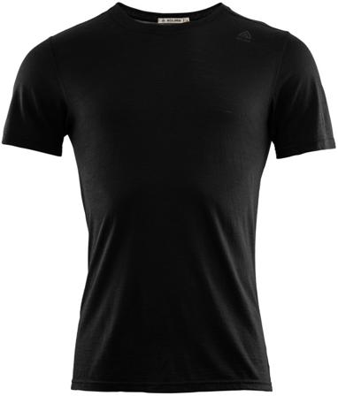 Aclima - LightWool Undershirt Tee merinopaita - Musta- Flanelli ja Kauluspaidat