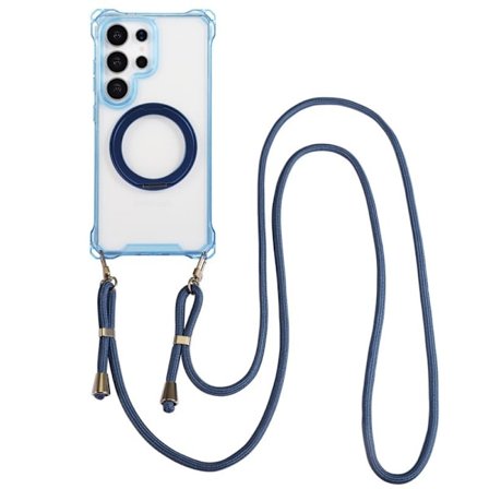 Mobilskal till Samsung Galaxy S26 Ultra Magnetiskt Ställ TPU + PC - Blå