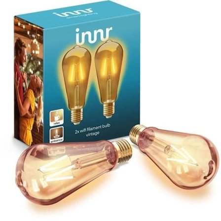 INNR Wifi-forbundet Ampoule - E27 - Vintage Filament - 2200 K - Edison - DuoPack