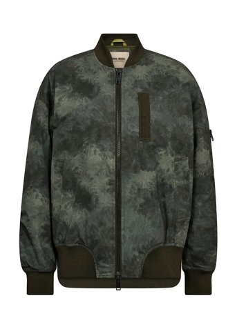 MOS MOSH Mmruby Print Bomber Jacket - Khaki green - S