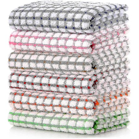 Keittiöpyyhkeet, 16 tuumaa x 25 tuumaa irtotavarana puuvillaiset keittiöpyyhkeet, 6 pakkausta astialiinoja astiapyyhkeisiin astioiden, vaatteiden ja 