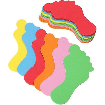 Gulvklistermærker Selvklæbende Gulvmærkater Social Distance Fodaftryk Klistermærker, 24 stk. Gulv Væg Trapper Til at Guide Retninger Til Børnehave 