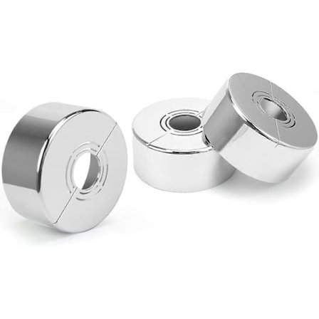 Rosett för blandare, duschblandare, 3 storlekar i 1, rörskydd för radiator, lämplig för diameter 20 mm/25 mm/33 mm, används för blandardekoration