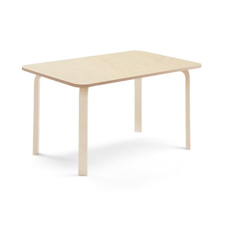 Tisch ELTON, 1200x700x640 mm, Linoleum beige, Birke