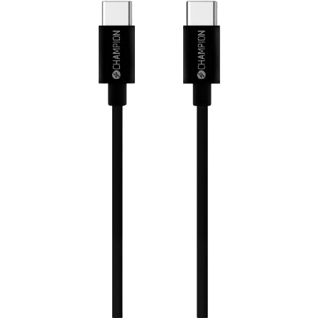 Champion Nordic Usb-c Kabel 60w 1m Övriga tillbehör Svart 1 meter