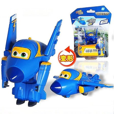 Super Wings Action Figures 2" Mini Transformerende Deformations Fly Robot Jett Dizzy Dino Transformationsmodel Legetøj Børnegaver Jerome