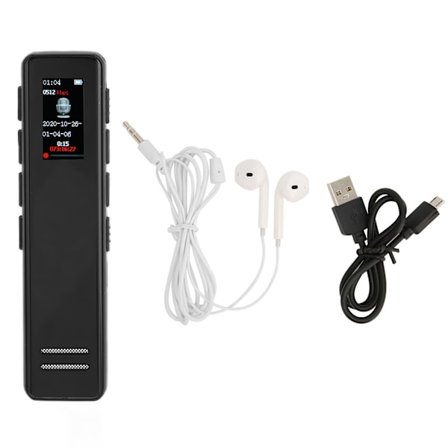 Digital röstinspelare Mini bärbar HD brusreducerande inspelare för föreläsningar möten intervjuer 32 GB