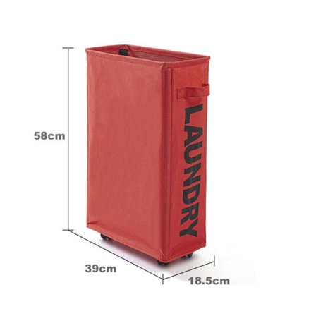 Tvättkorg Smutsiga Kläder Korg RÖD