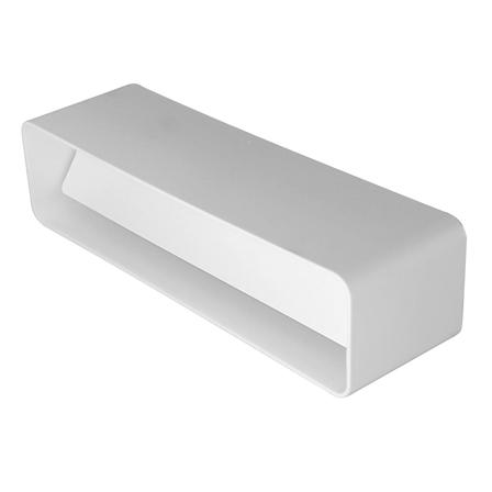 Europlast Skjøtemuffe til flatkanal 220x55mm m/ spjeld KV25