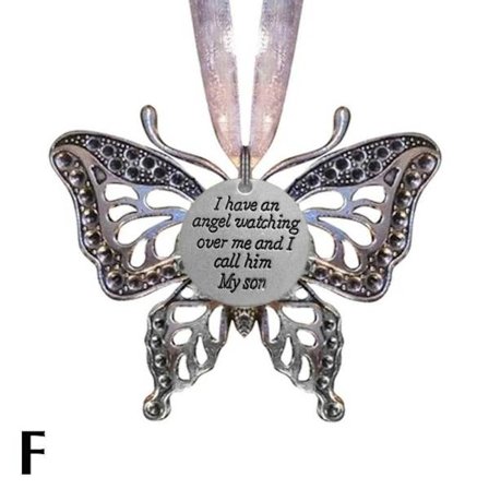 Butterfly Memorial Family Pendant Memorial Family Pendant F F