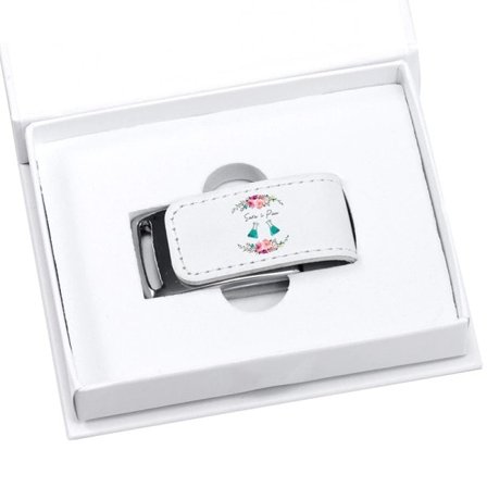 Flash Pen Drives 128GB Pendrive Leather Usb + White Box