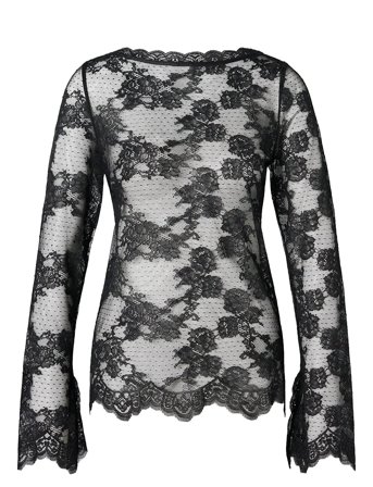 Malina | Leni Sheer Lace Top | 38