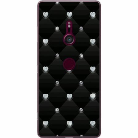 Sony Xperia Xz3 Genomskinligt Skal Bling Heart