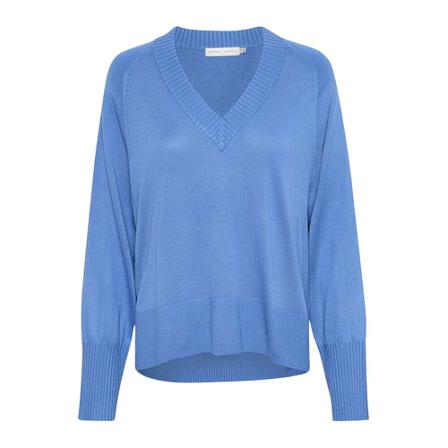 InWear, V-neck Knitwear Niebieski, Kobieta, Rozmiar: XS