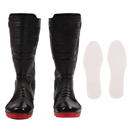 Miesten vedenpitävät hengittävät saappaat, korkea malli, koko 42, liukumaton, vahva pito, ulkokäyttöön, musta punainen pohja